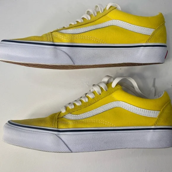 Vans | Shoes | Vans Yellow Old School Womens 85 Mens 7 | Poshmark